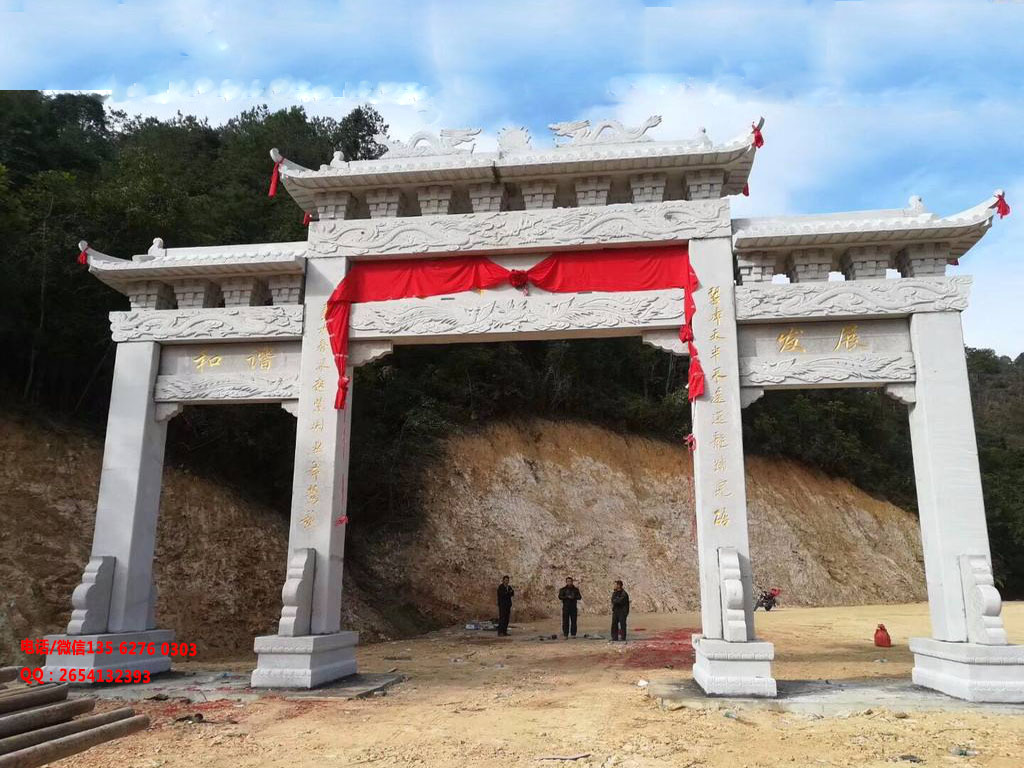 簡(jiǎn)易村口牌坊效果圖進(jìn)村門(mén)樓圖片